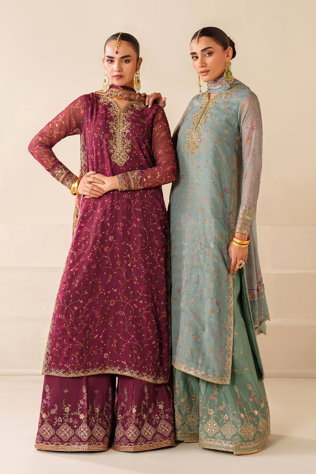 EMBROIDERED CHIFFON UF-4278