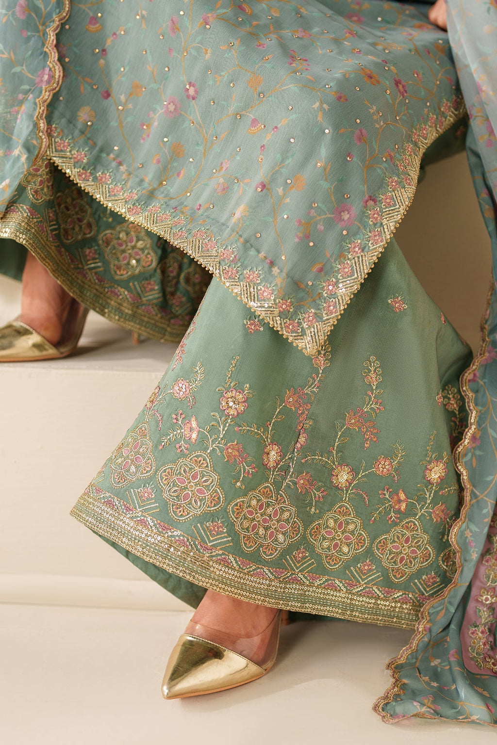 EMBROIDERED CHIFFON UF-4278