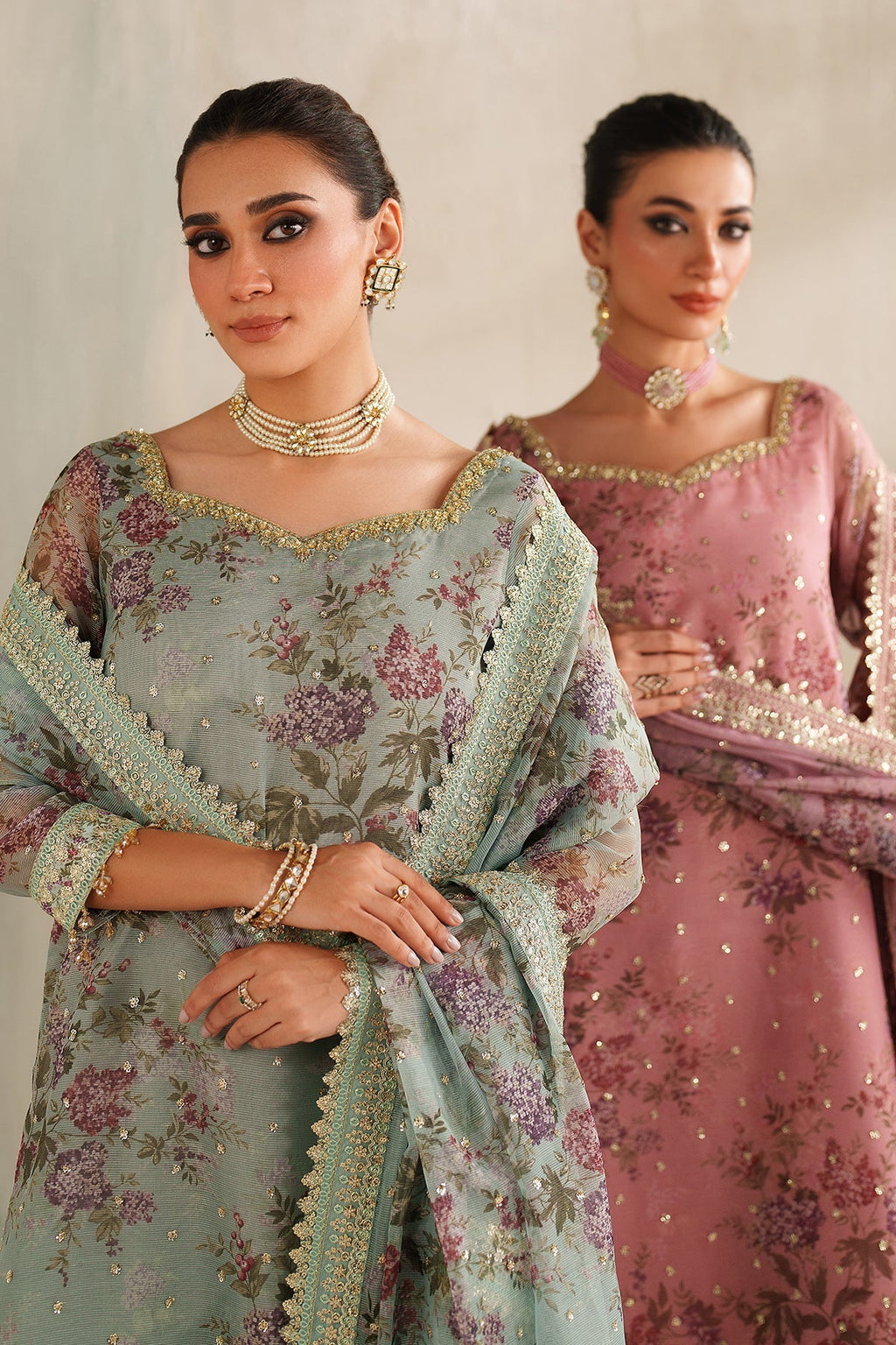 EMBROIDERED COTTON NET UF-4373