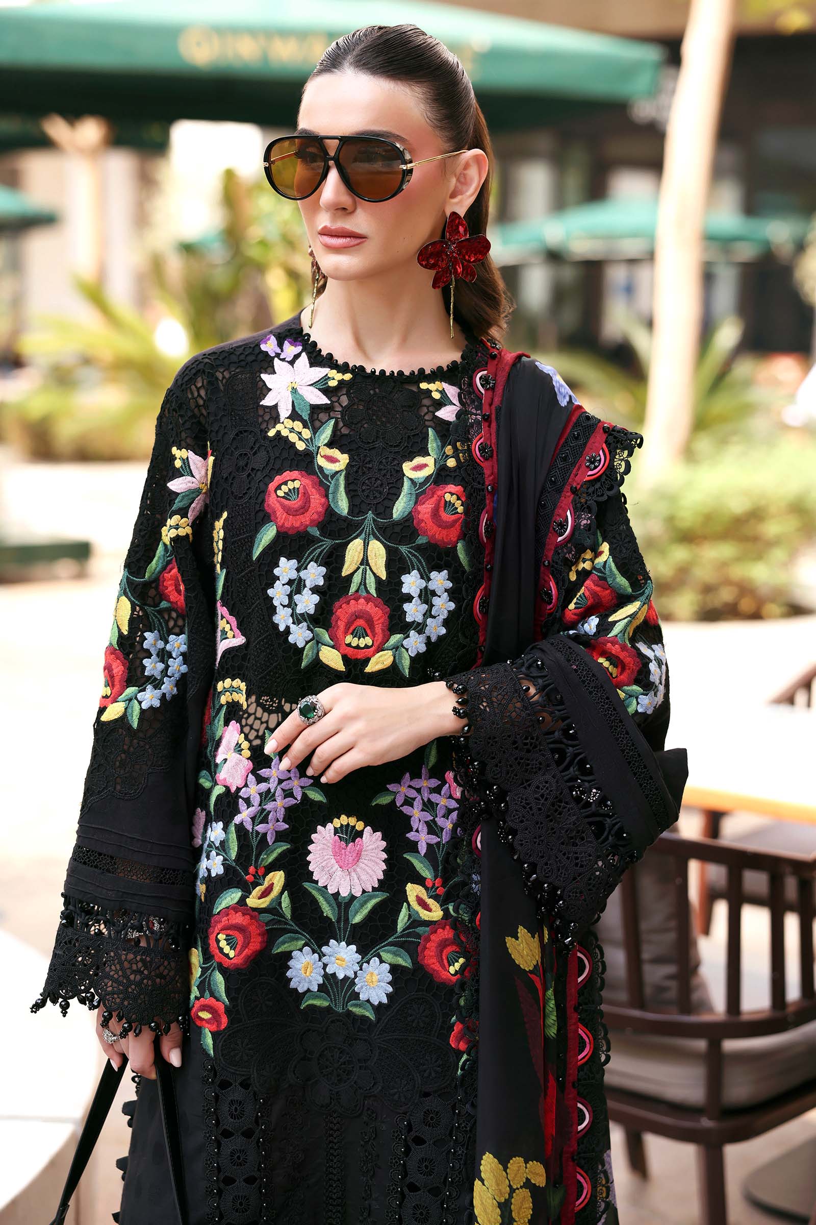3 Piece Unstitched Embroidered Jacquard Lawn Suit