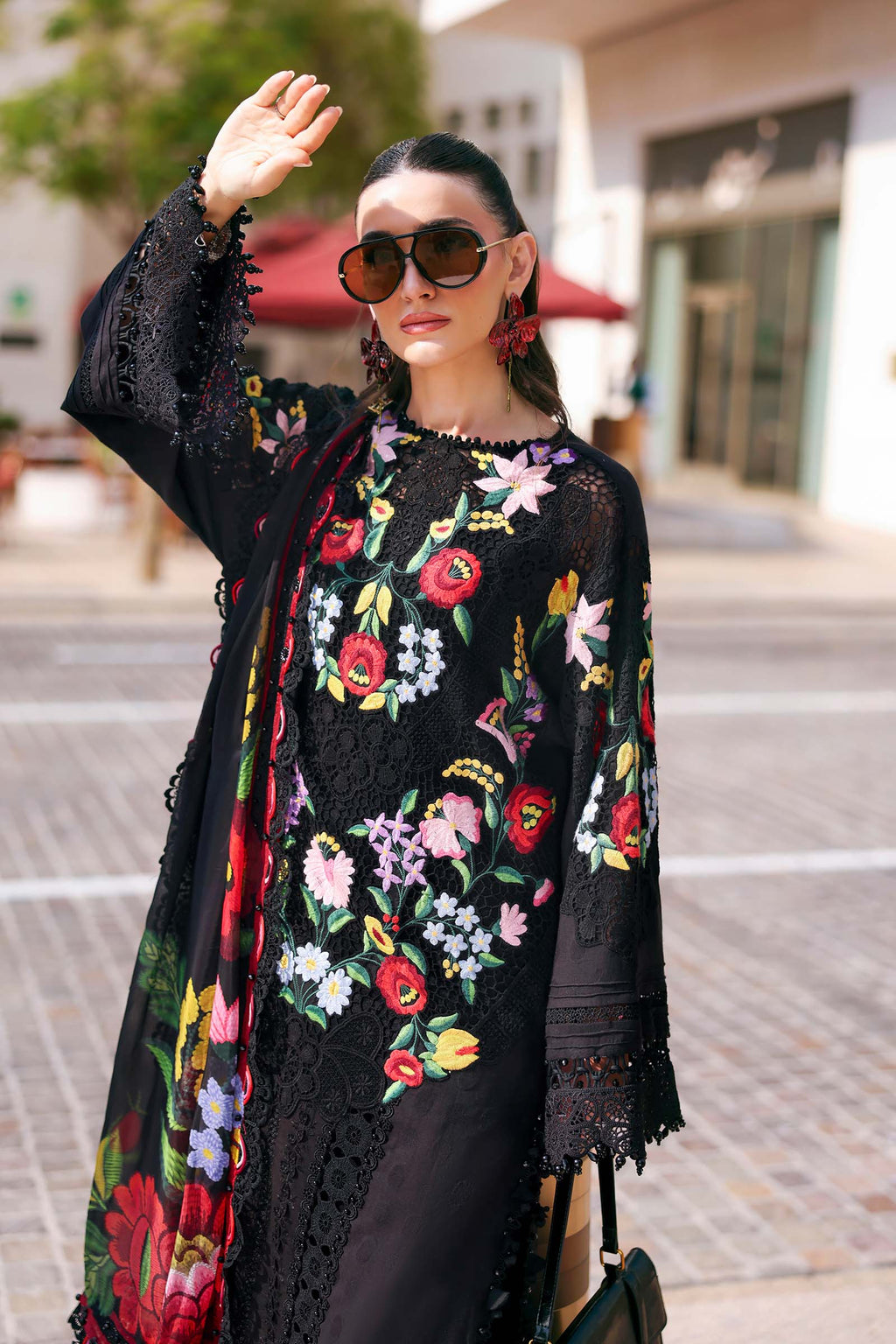 3 Piece Unstitched Embroidered Jacquard Lawn Suit